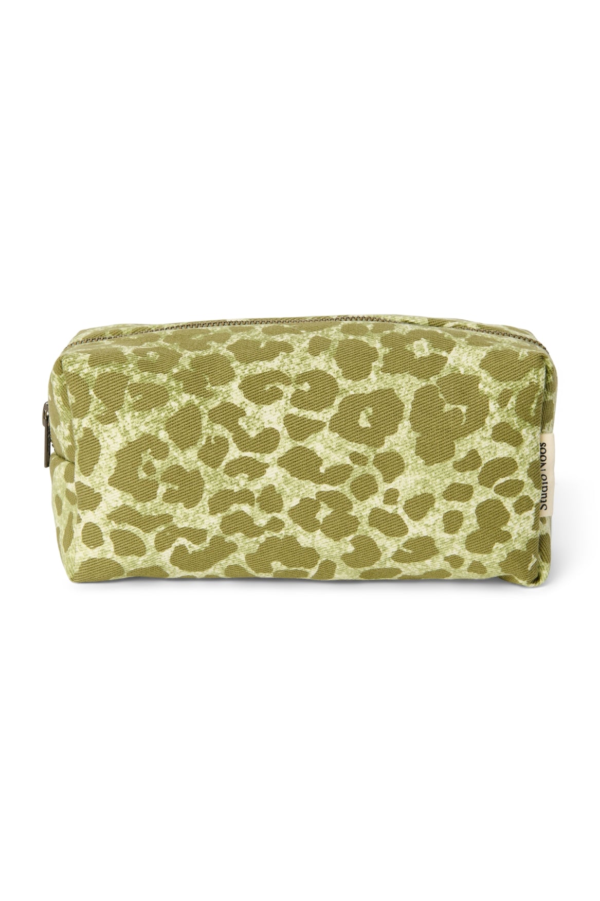 Green Leopard Cotton-Täschchen