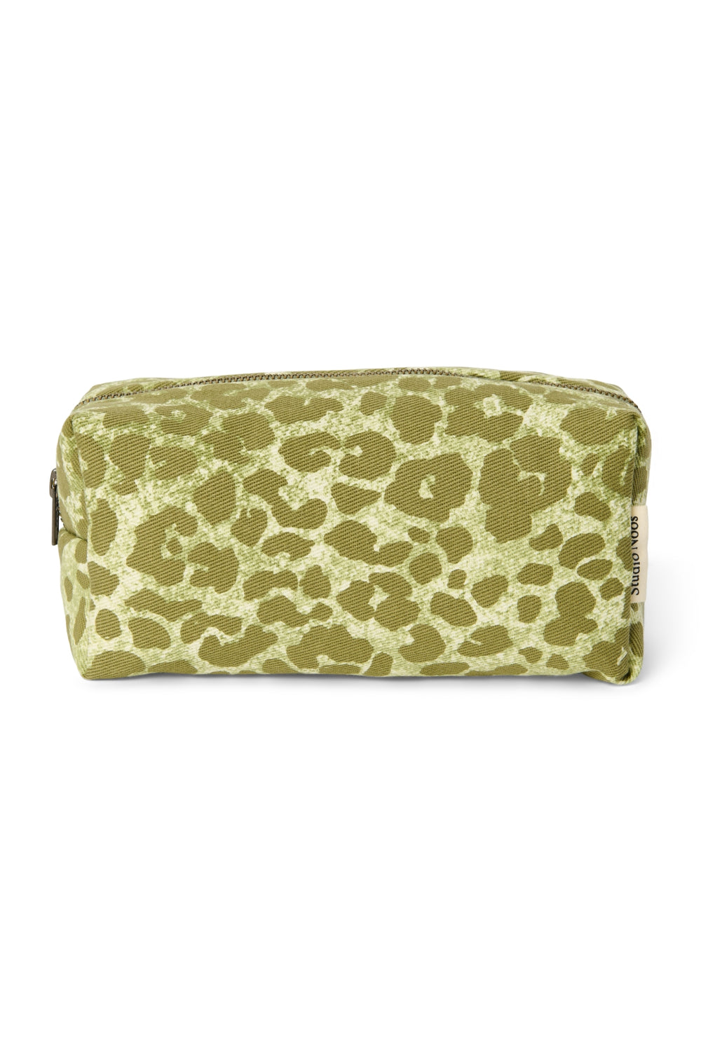 Green Leopard Cotton-Täschchen