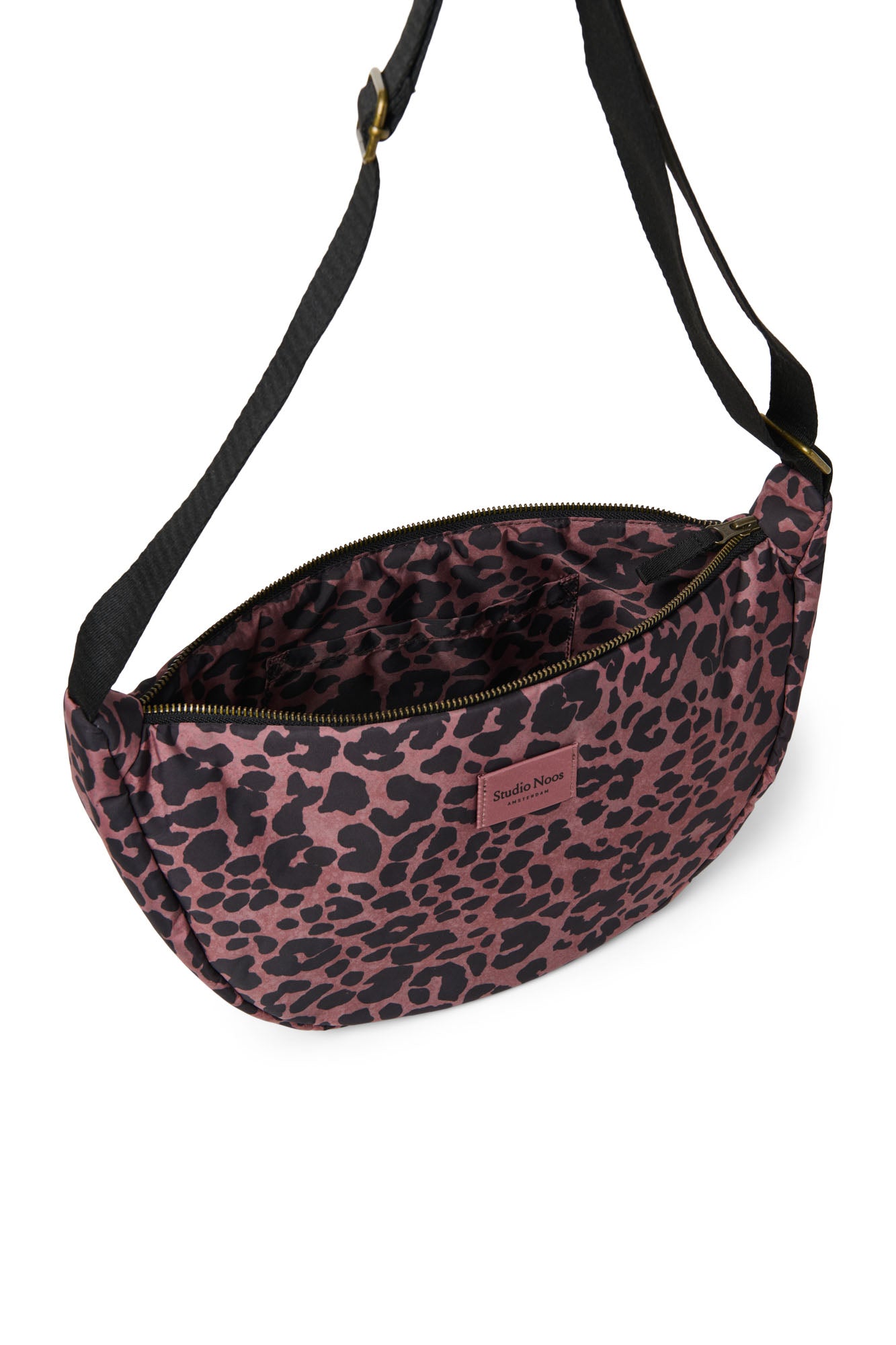 Red Leopard Puffy-Gürteltasche
