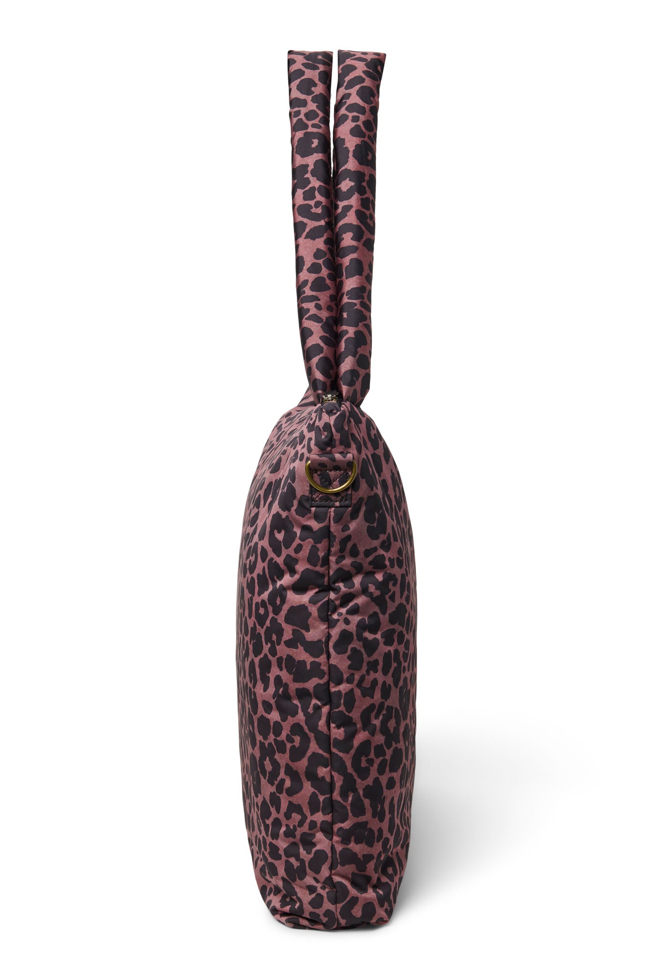 Red Leopard Puffy-Wickeltasche