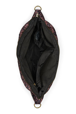 Red Leopard Puffy-Wickeltasche