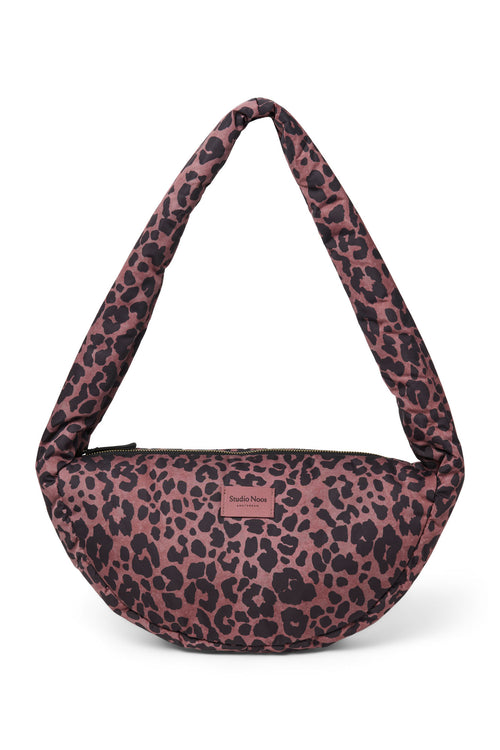 Puffy Mini-Umhängetasche | Red Leopard