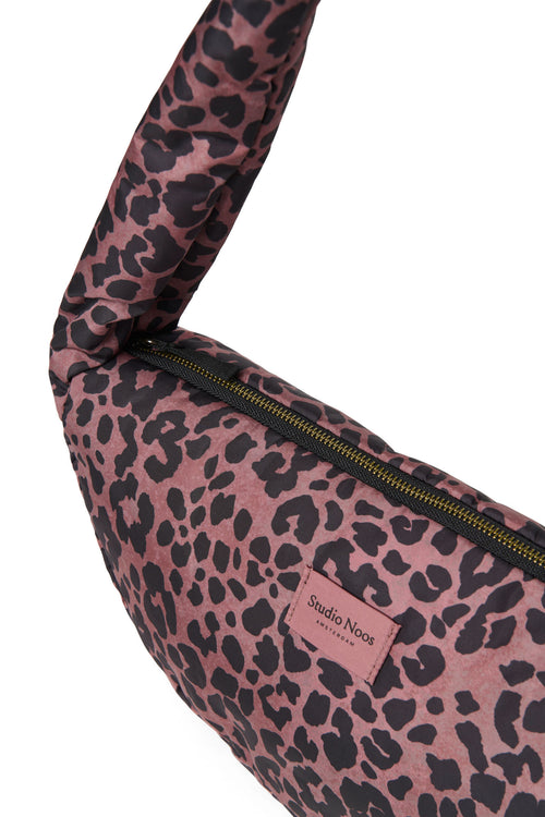 Puffy Mini-Umhängetasche | Red Leopard