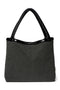 Schwarze Teddy wendbare Lack Mom Bag