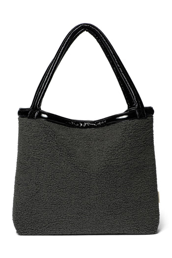 Teddy Mom-Bag | Schwarze Lacquer