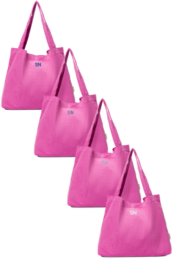 Soft Pinke Rippe Mom bag