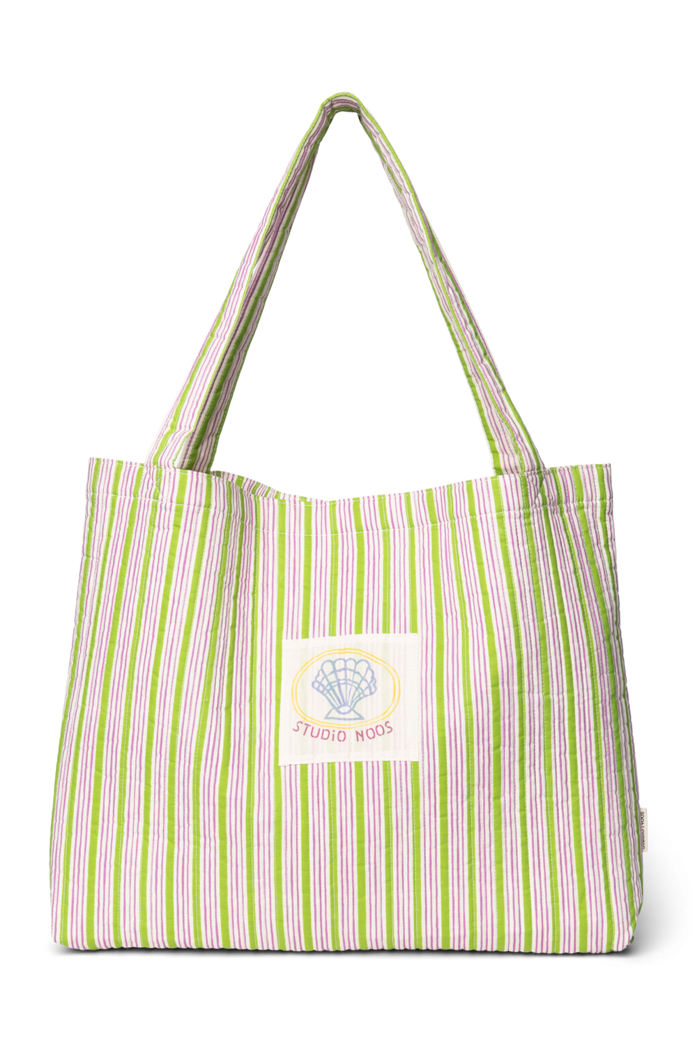 Serenity Baumwolle Gestreifte Mom Bag