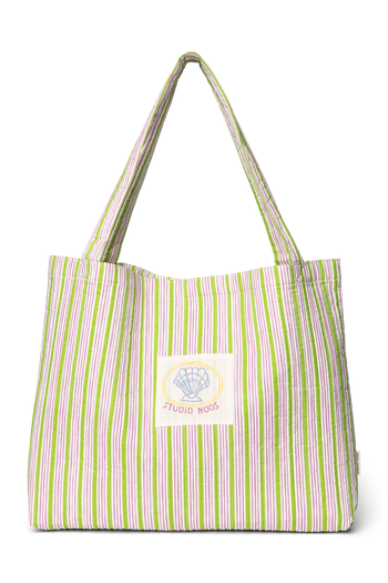 Serenity Baumwolle Gestreifte Mom Bag
