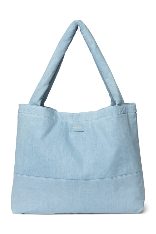 Denim Solid Mom Bag