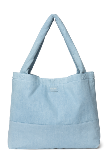 Denim Solid Mom Bag