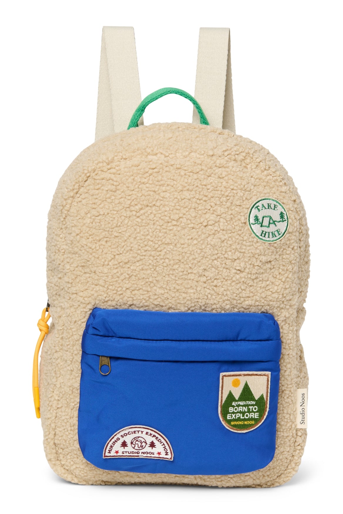 Teddy Midi Backpack | Ecru/Cobalt