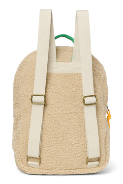 Teddy Midi Backpack | Ecru/Cobalt