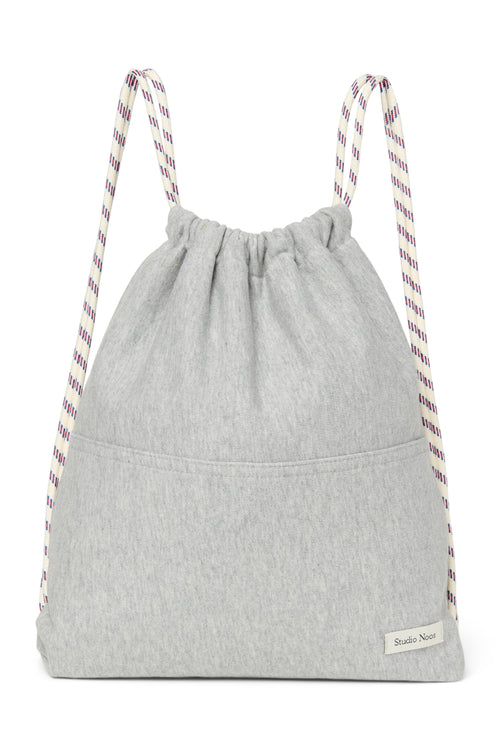 Grau melierte Jersey-Sporttasche