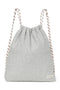 Grau melierte Jersey-Sporttasche