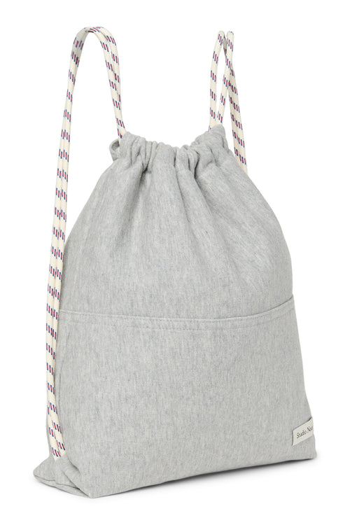 Grau melierte Jersey-Sporttasche