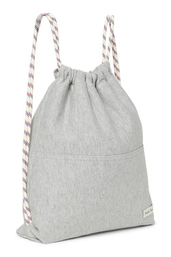 Grau melierte Jersey-Sporttasche
