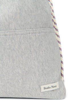 Grau melierte Jersey-Sporttasche