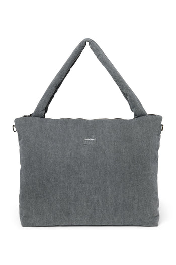 Denim-Wickeltasche | Graue