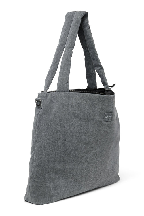 Denim-Wickeltasche | Graue