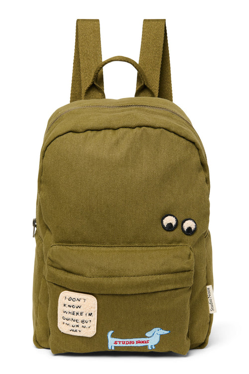 Cotton Midi Backpack | Green
