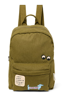 Cotton Midi Backpack | Green