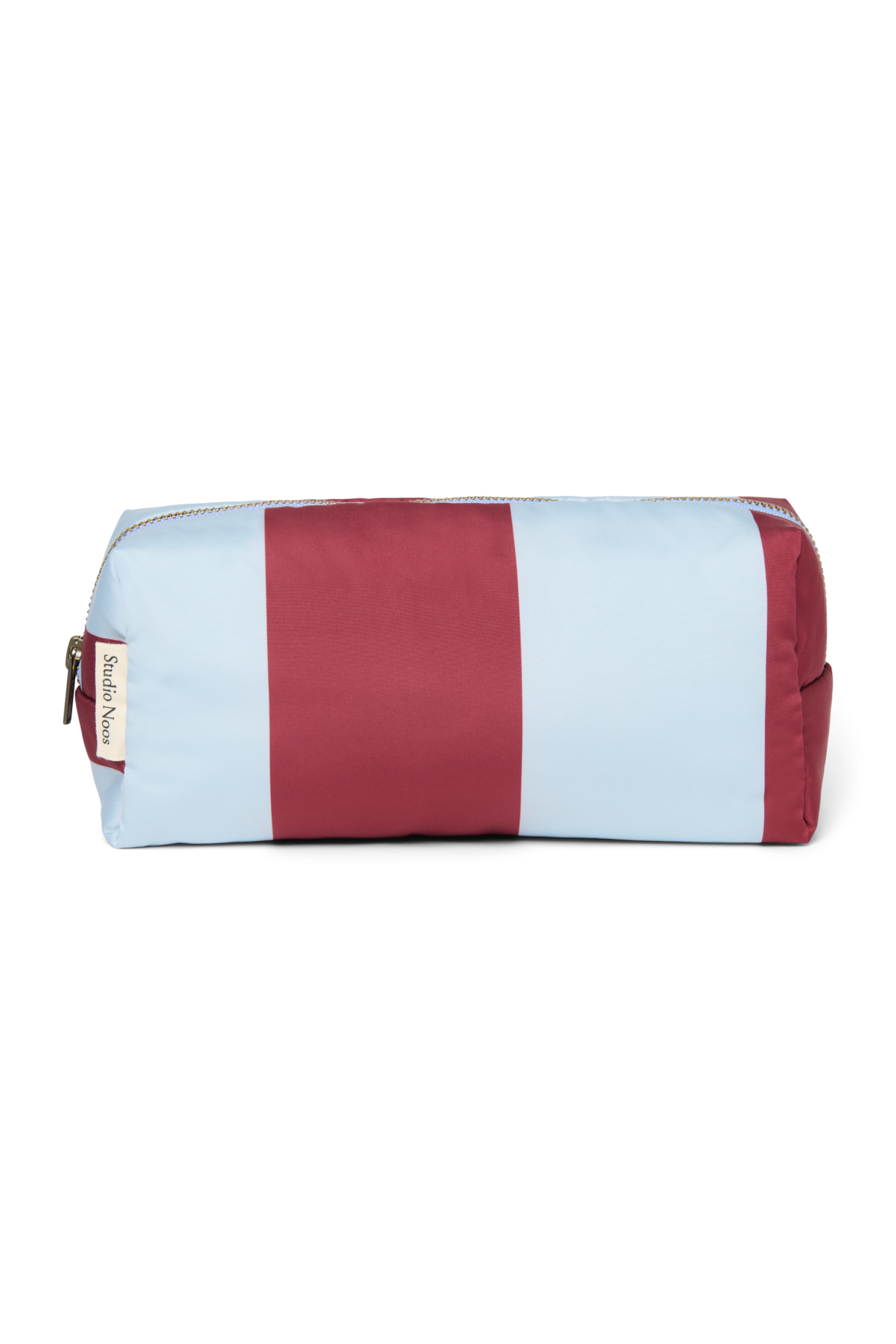 Bold Stripe Pouch | Bordeauxrot / Hellblau