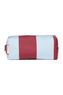 Bold Stripe Pouch | Bordeauxrot / Hellblau