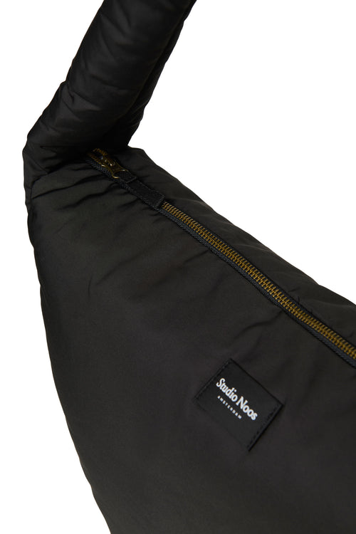 Puffy-Umhängetasche | Schwarze