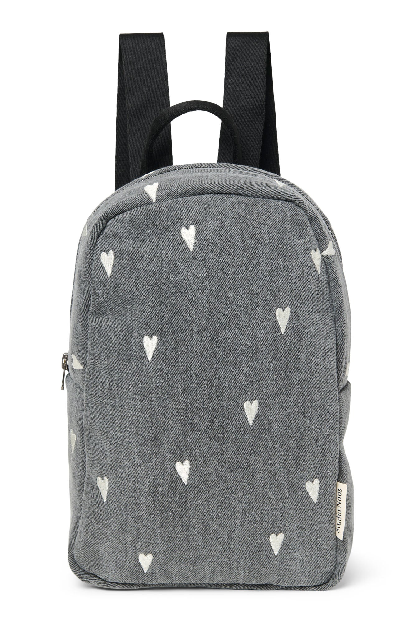 Denim Mini-Rucksack | Graue Hearts