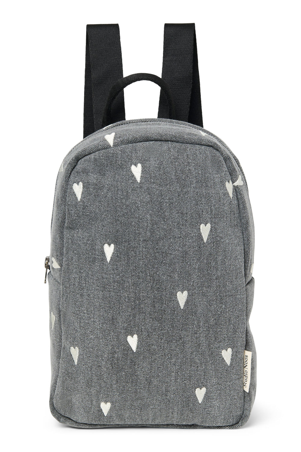 Denim Mini-Rucksack | Graue Hearts