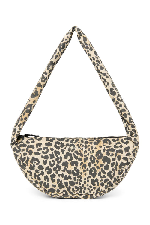 Soft Cotton Mini Cross Body Bag | Leopard