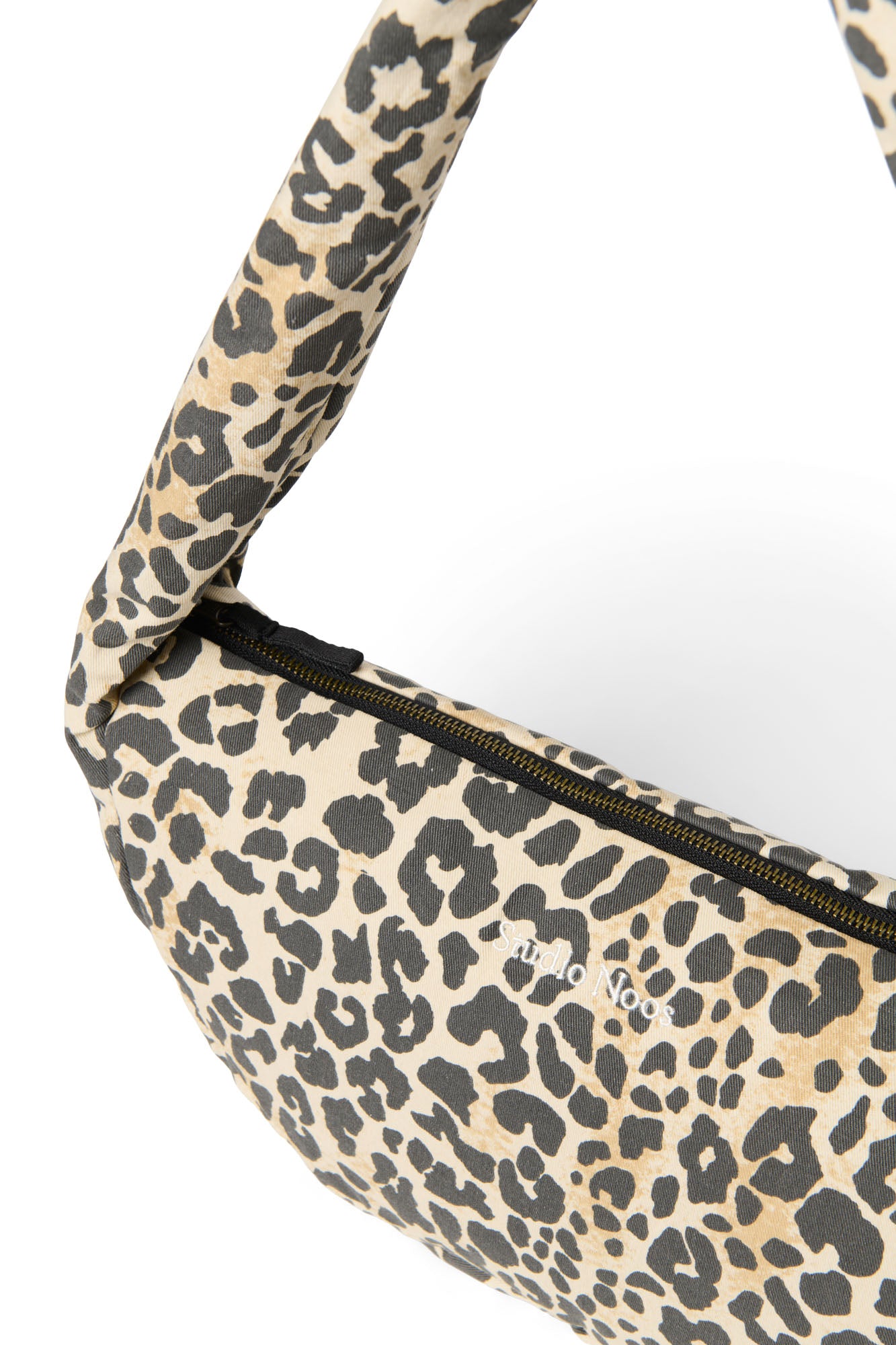 Soft Cotton Mini Cross Body Bag | Leopard