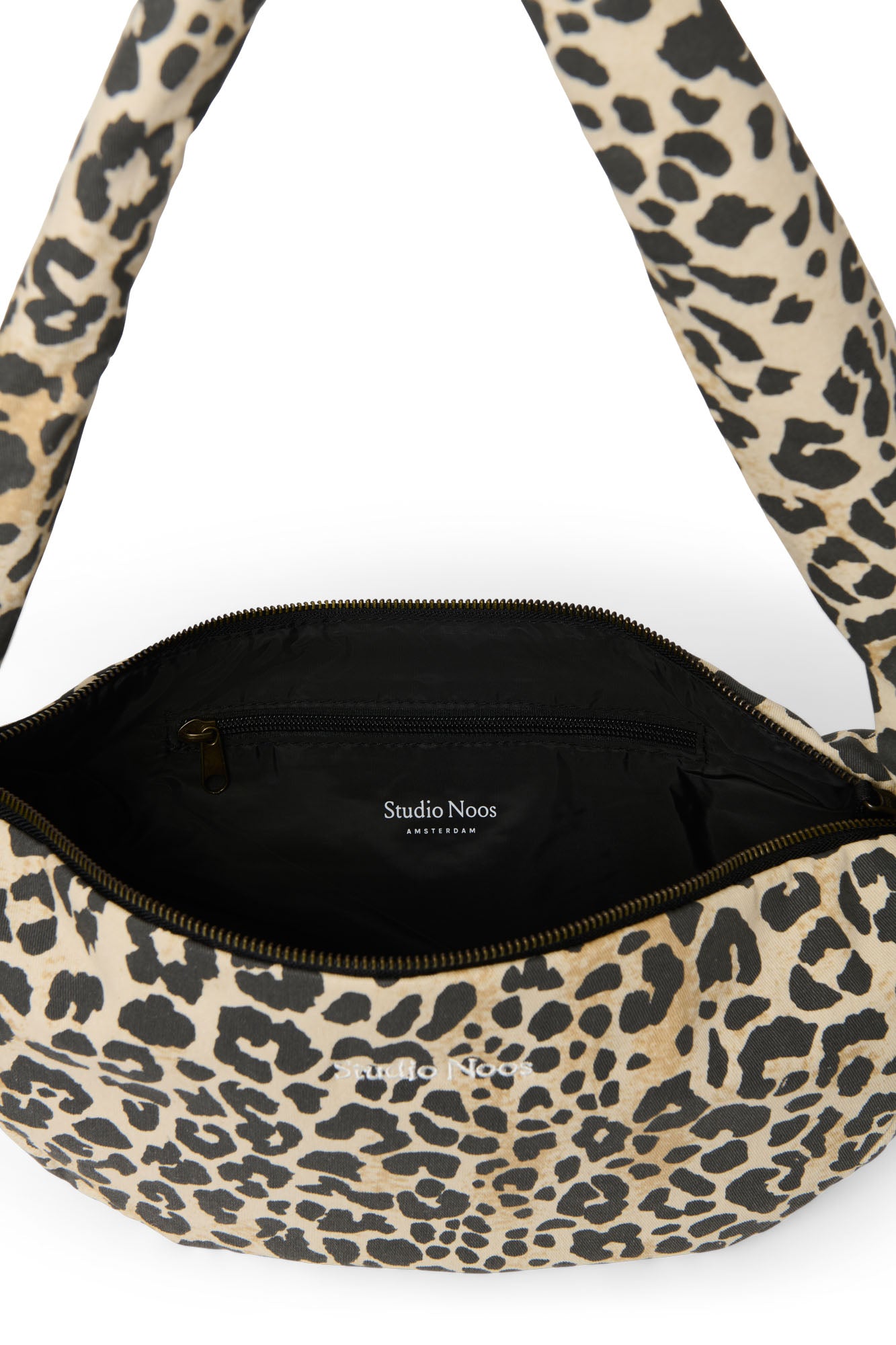 Soft Cotton Mini Cross Body Bag | Leopard