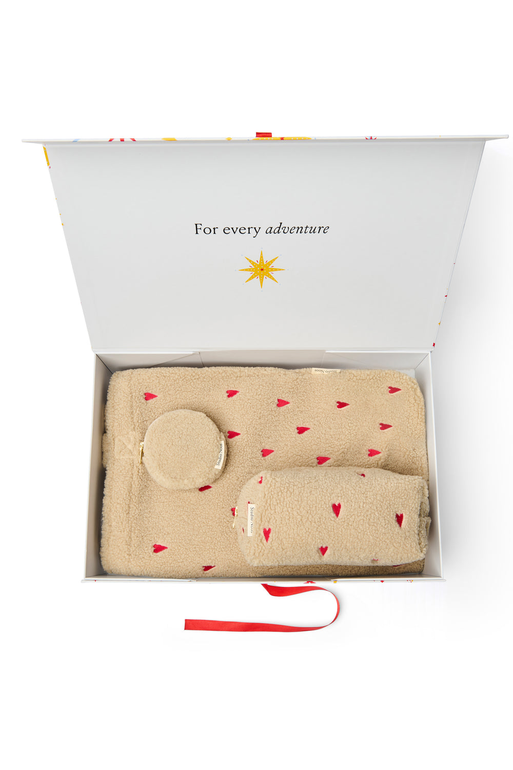 Classic Teddy Gift Set | Ecru Hearts