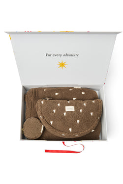 Essentials Teddy Gift Set | Brown Hearts