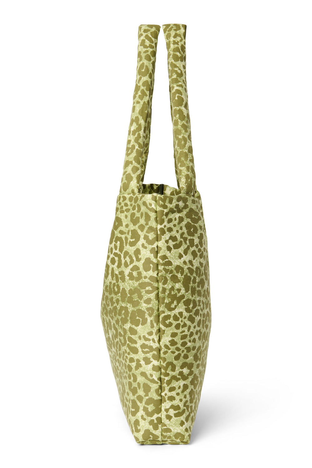 Green Leopard Cotton Mom-Bag