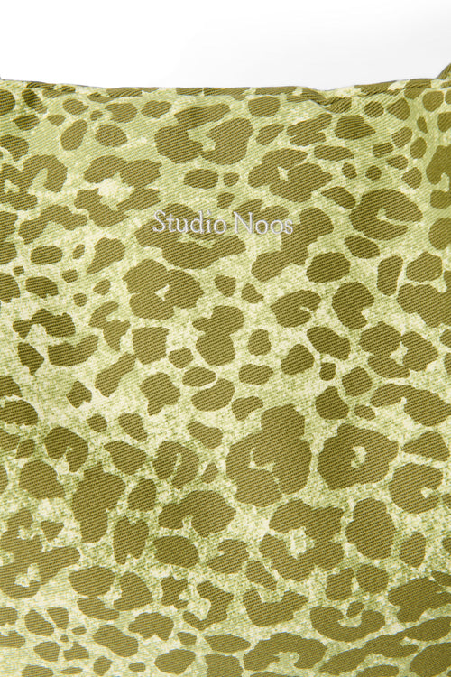 Green Leopard Cotton Mom-Bag