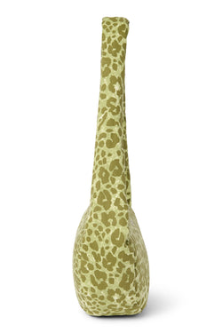 Green Leopard Cotton Mini-Umhängetasche