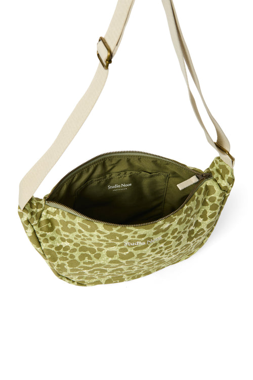Green Leopard Cotton Adult-Gürteltasche