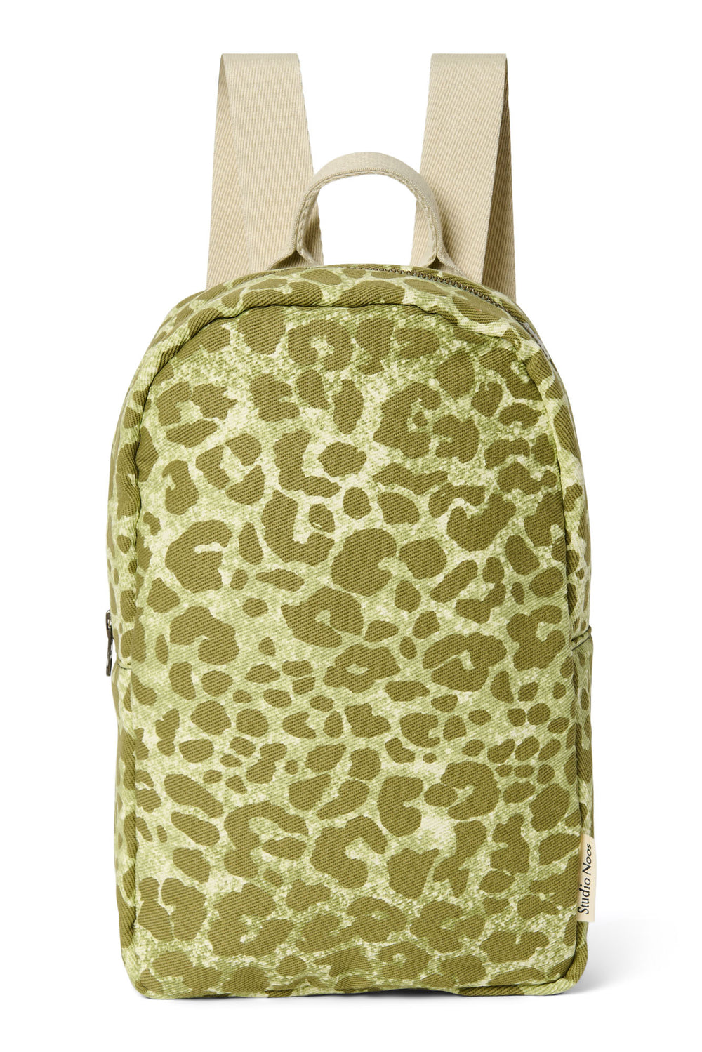Green Leopard Cotton Mini-Rucksack