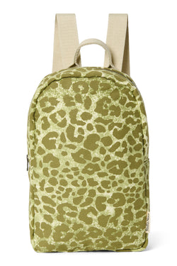 Green Leopard Cotton Mini-Rucksack