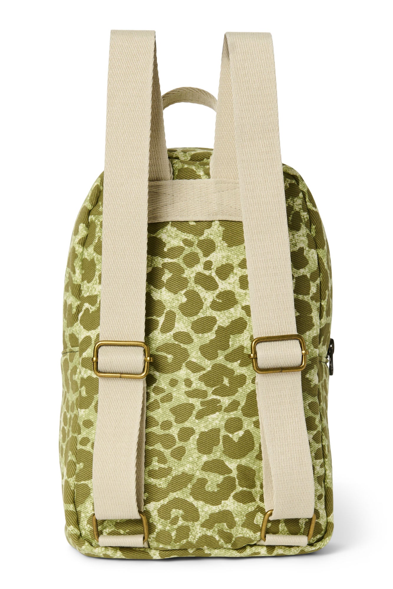 Green Leopard Cotton Mini-Rucksack