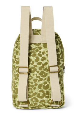 Green Leopard Cotton Mini-Rucksack
