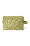 Green Leopard Cotton-Kosmetiktasche