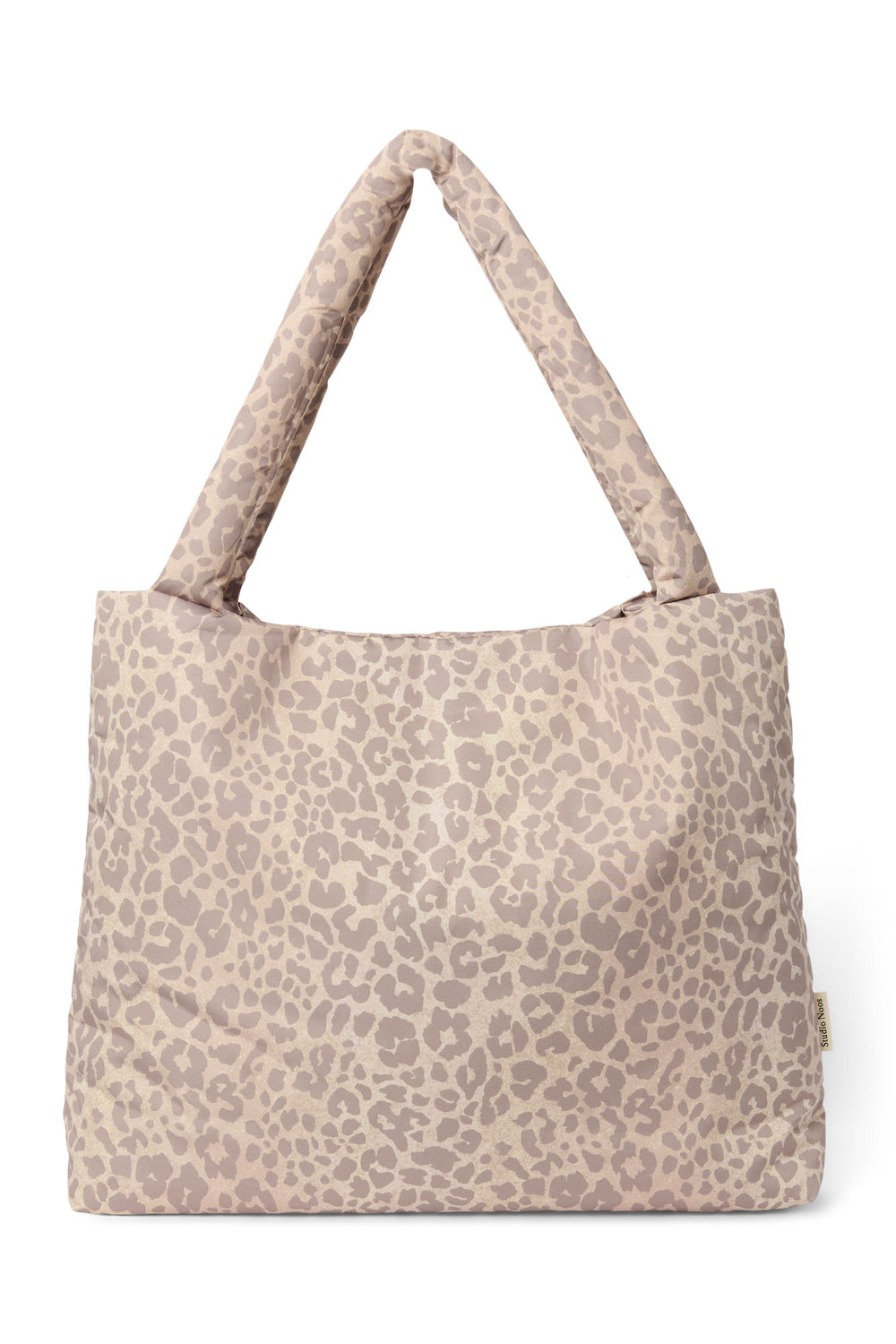 Puffy Mom-Bag | Beige Leopard