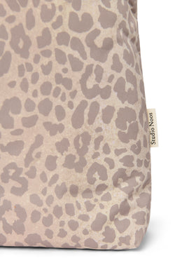 Puffy Mom-Bag | Beige Leopard
