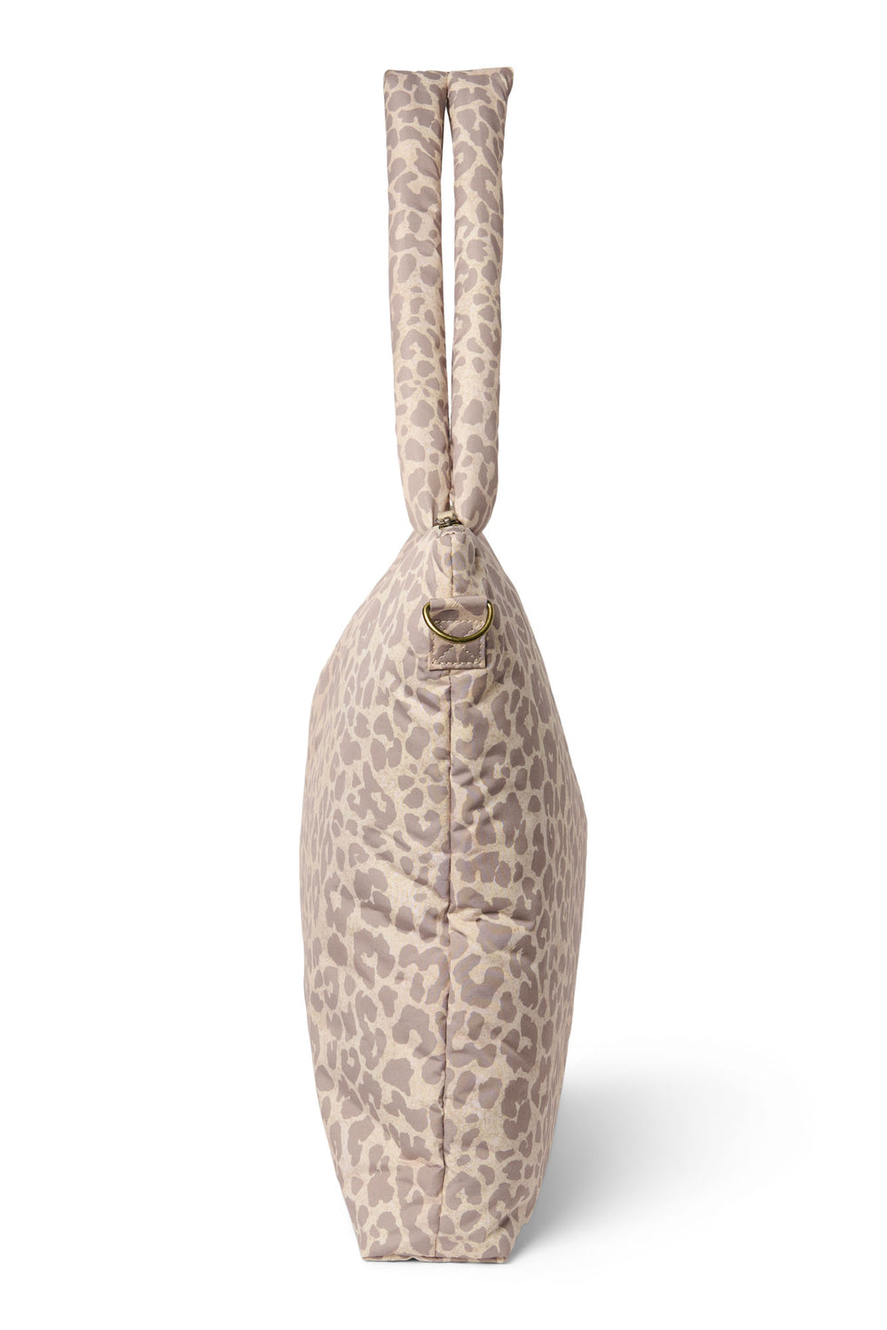 Puffy-Wickeltasche | Beige Leopard 