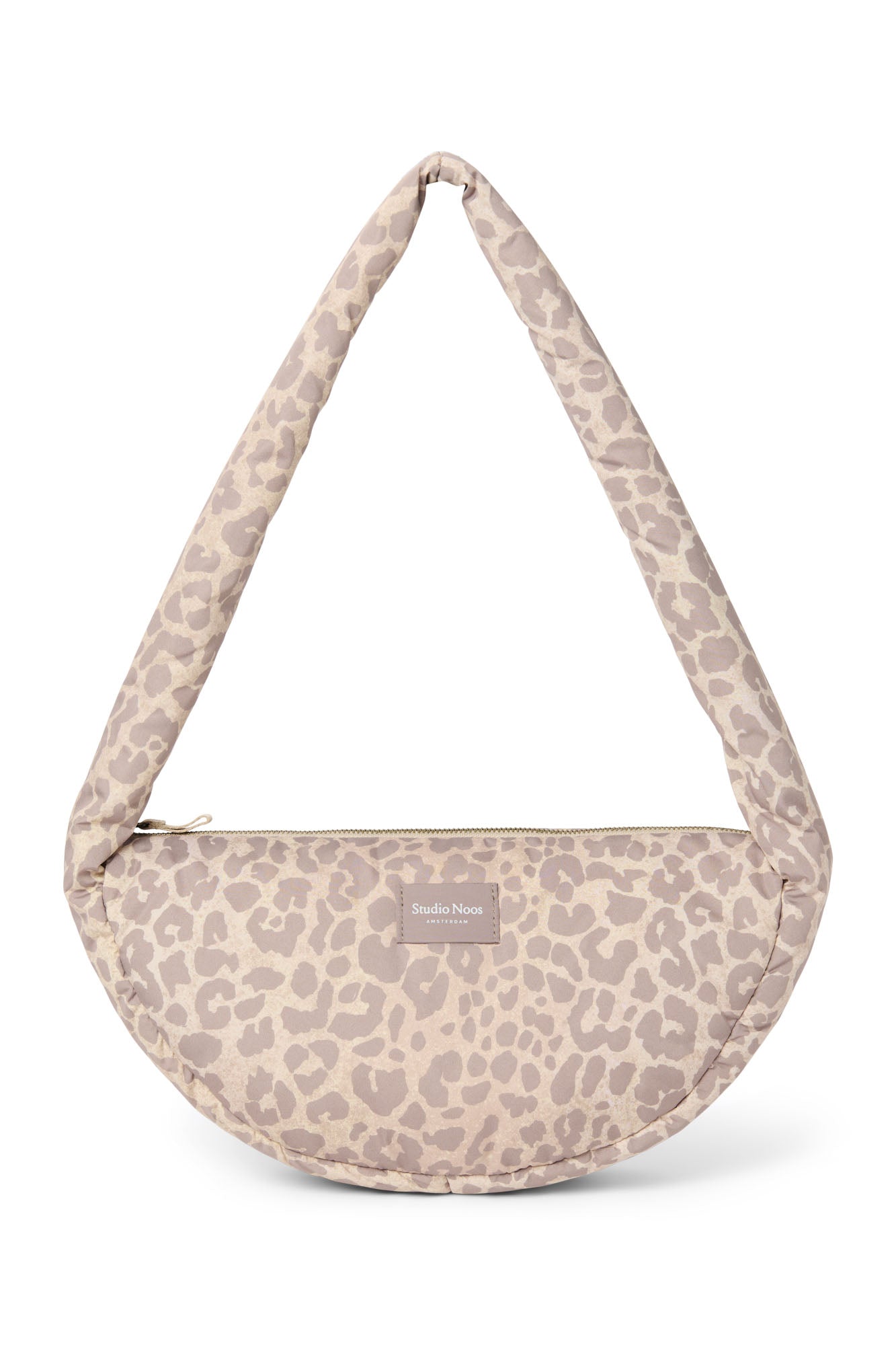 Puffy Mini-Umhängetasche | Beige Leopard
