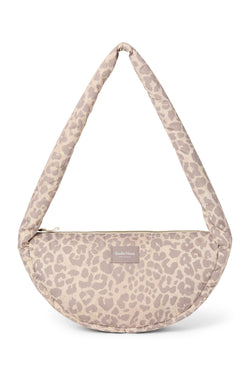 Puffy Mini-Umhängetasche | Beige Leopard
