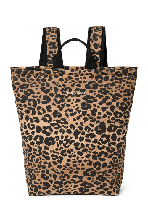 Brown Leopard Cotton Adult-Rucksack